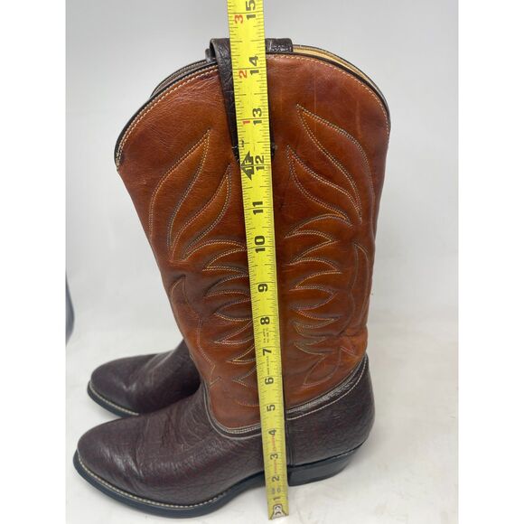 Western Cowboy Boots For Men Women\'s Leather Boots Vintage SIZE Men\'s 8.5D main image 4